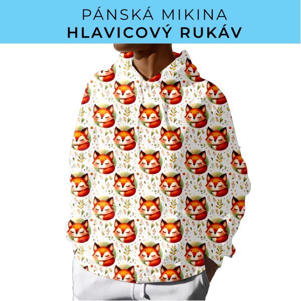 PÁNSKÝ střih - mikina s kapucí