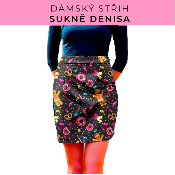 Dámský střih - Dámská sukně Denisa