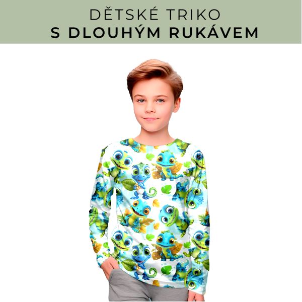 DĚTSKÝ střih - triko dlouhý rukáv