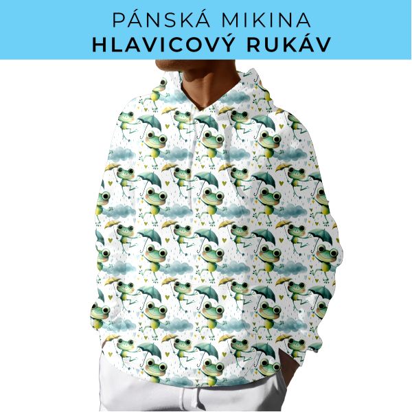 PÁNSKÝ střih - mikina s kapucí