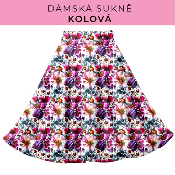DÁMSKÝ střih - Kolová sukně