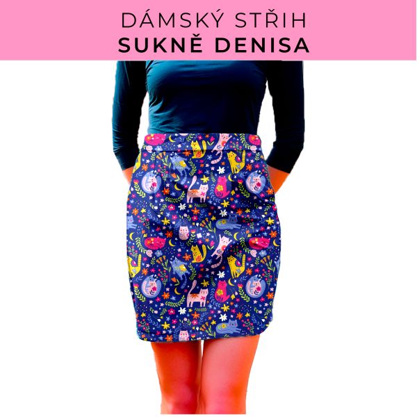 Dámský střih - Dámská sukně Denisa