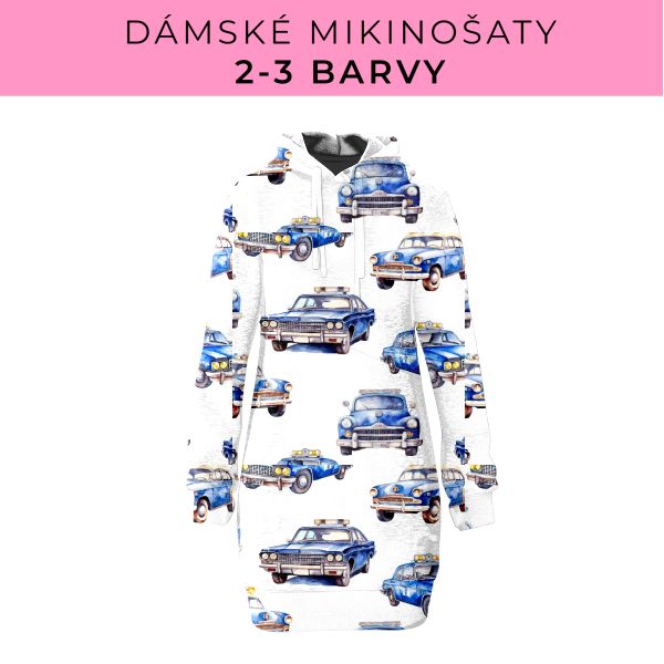 DÁMSKÝ střih - Mikinošaty 2-3 barvy