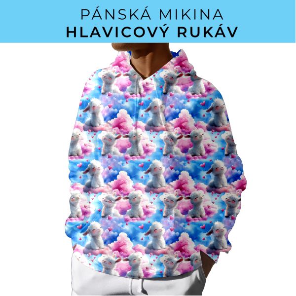 PÁNSKÝ střih - mikina s kapucí