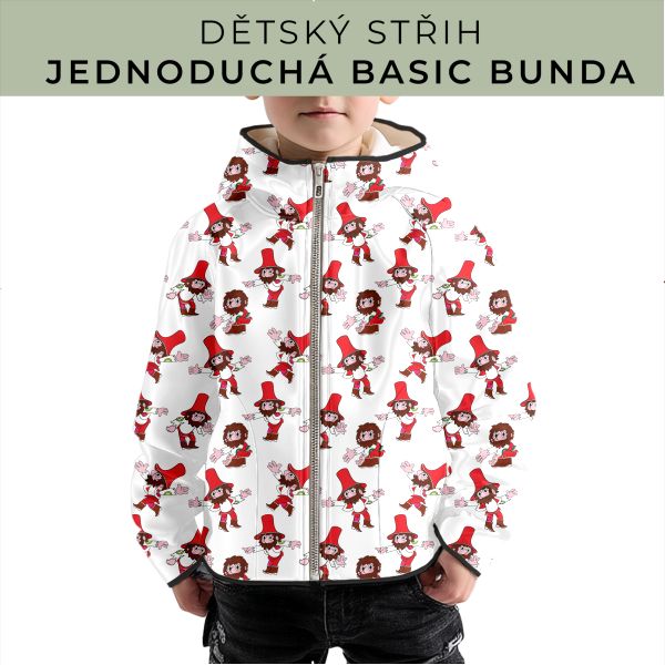 Dětský střih - jednoduchá dětská BASIC  bunda