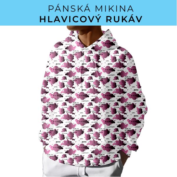 PÁNSKÝ střih - mikina s kapucí