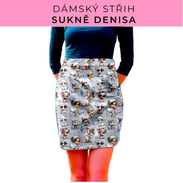 Dámský střih - Dámská sukně Denisa
