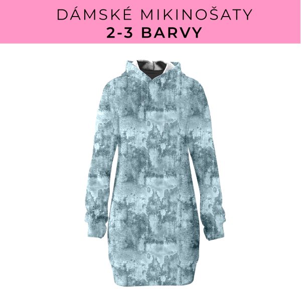 DÁMSKÝ střih - Mikinošaty 2-3 barvy