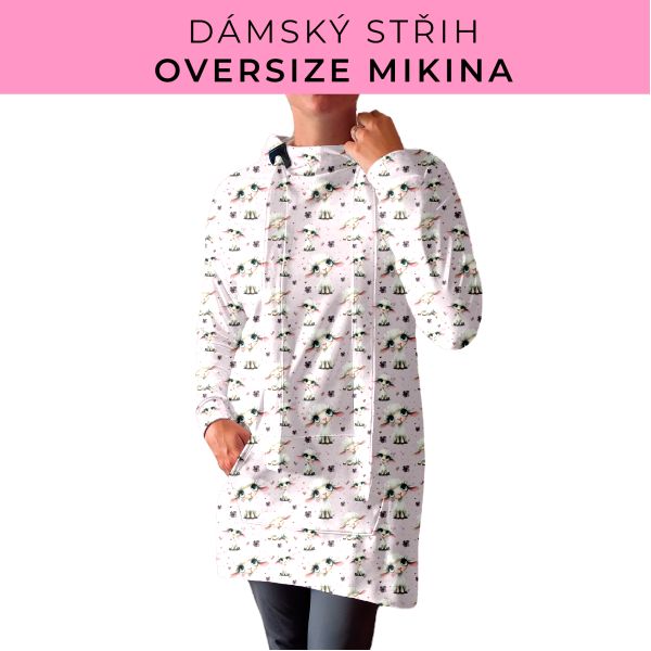 DÁMSKÝ střih - Oversize mikina