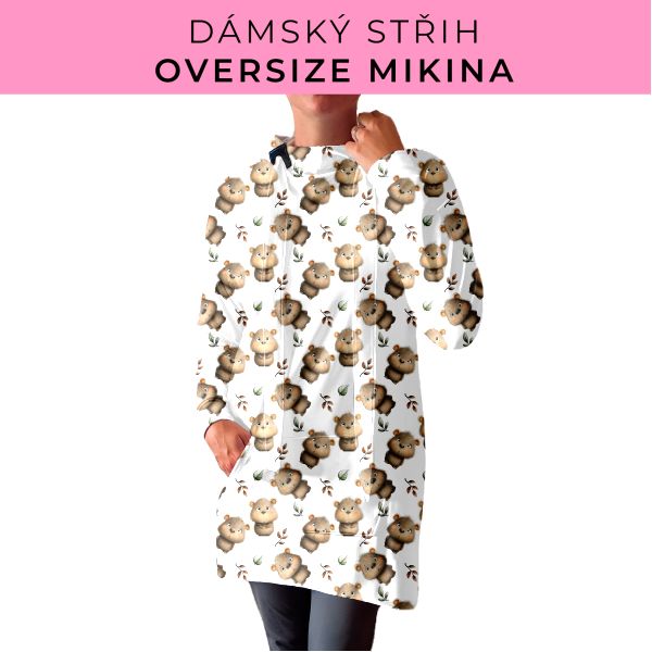 DÁMSKÝ střih - Oversize mikina