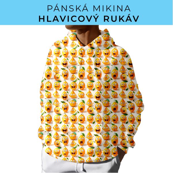 PÁNSKÝ střih - mikina s kapucí