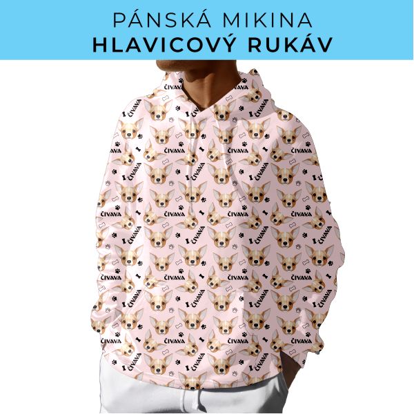PÁNSKÝ střih - mikina s kapucí