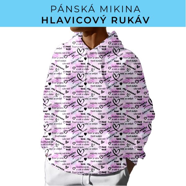 PÁNSKÝ střih - mikina s kapucí