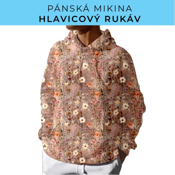 PÁNSKÝ střih - mikina s kapucí