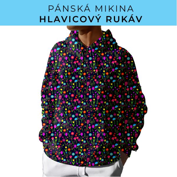 PÁNSKÝ střih - mikina s kapucí