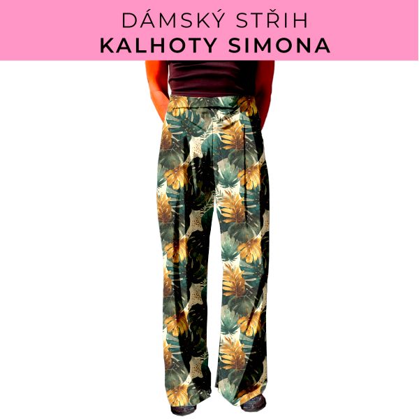 Dámský střih - kalhoty Simona