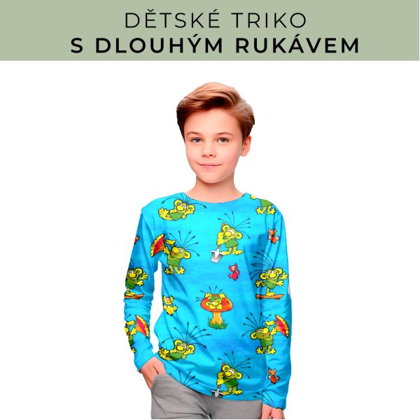DĚTSKÝ střih - triko dlouhý rukáv