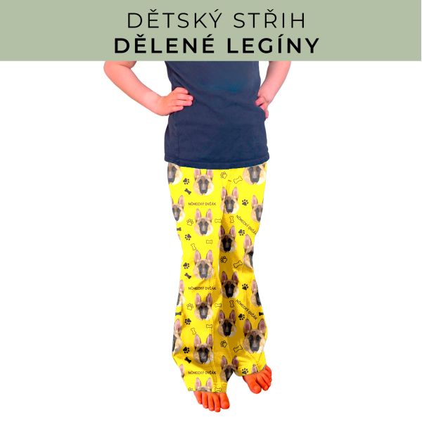 Dětský střih - Dělené legíny