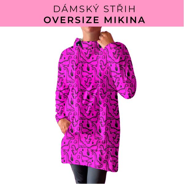 DÁMSKÝ střih - Oversize mikina