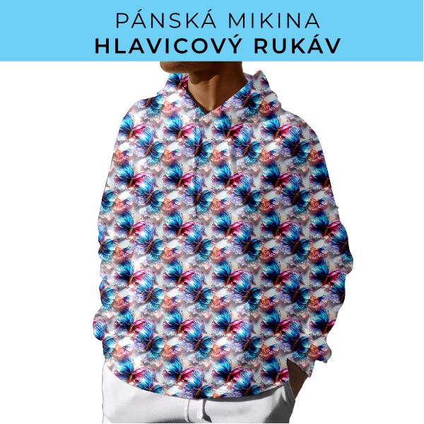 PÁNSKÝ střih - mikina s kapucí