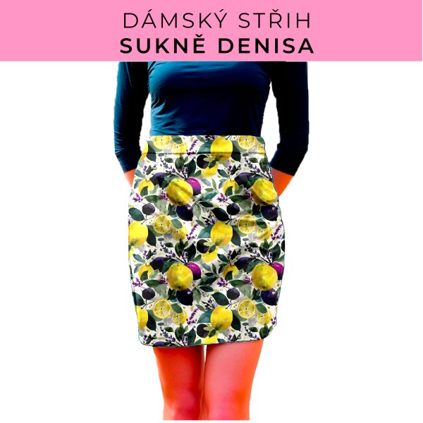 Dámský střih - Dámská sukně Denisa