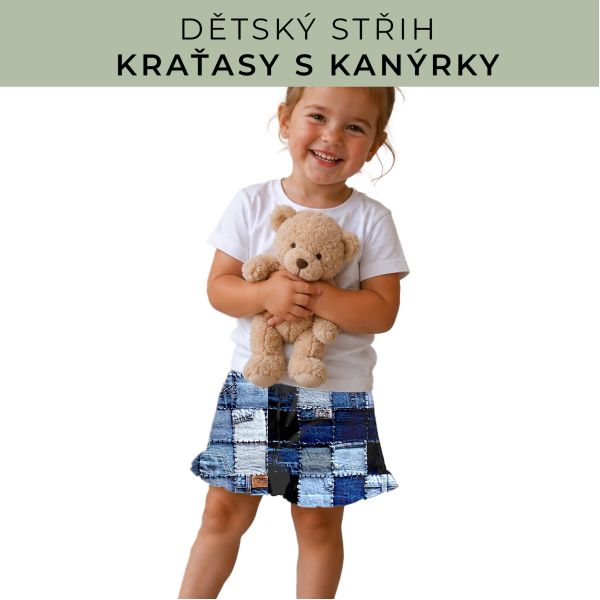 Dětský střih - Kraťásky s kanýrkem