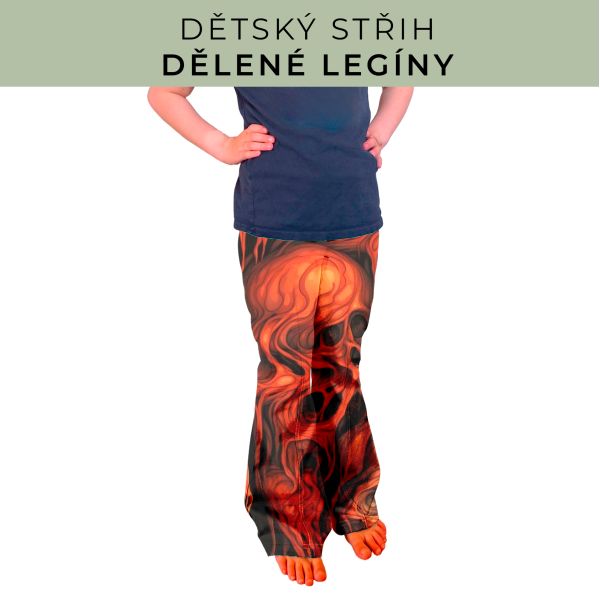 Dětský střih - Dělené legíny