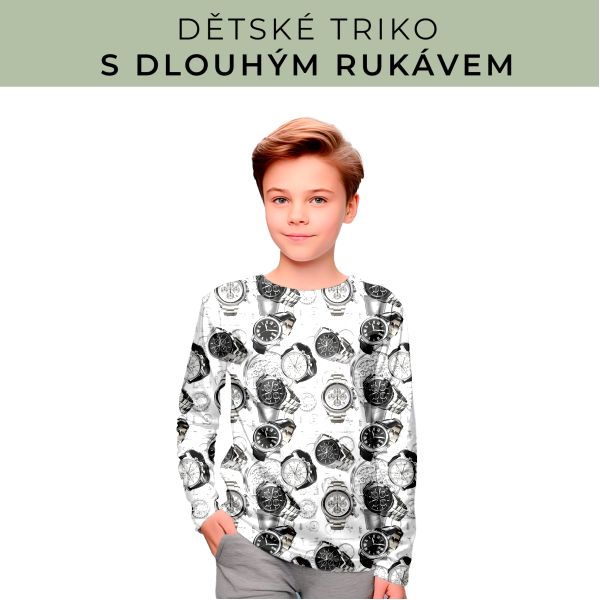 DĚTSKÝ střih - triko dlouhý rukáv