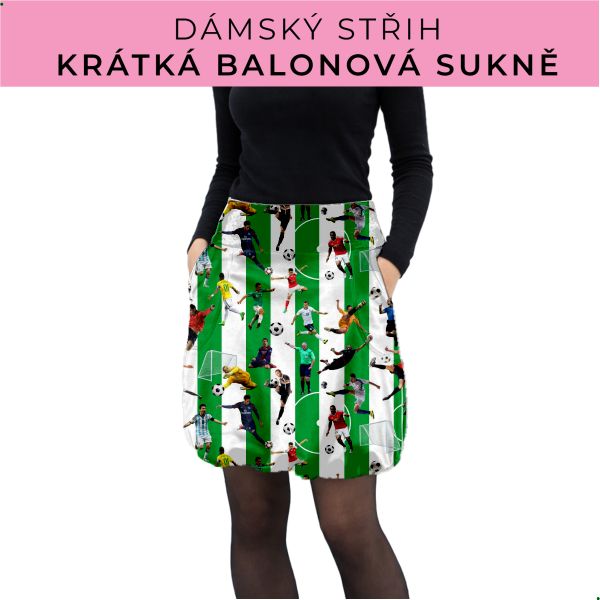Dámský střih - balonová krátká sukně