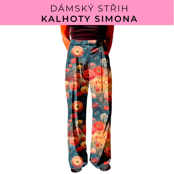 Dámský střih - kalhoty Simona
