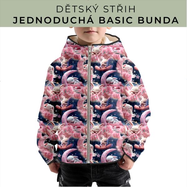 Dětský střih - jednoduchá dětská BASIC  bunda