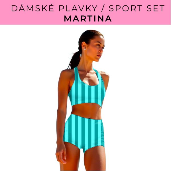 Dámský střih - plavky / sportovní set Martina