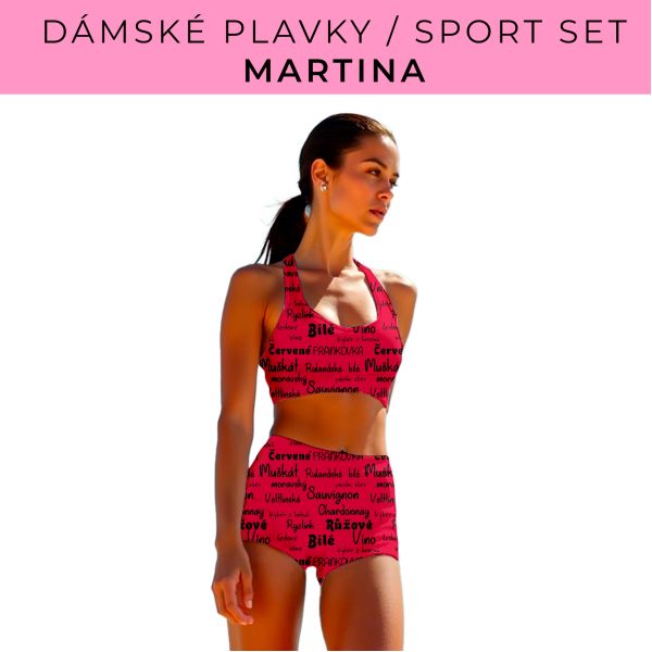 Dámský střih - plavky / sportovní set Martina