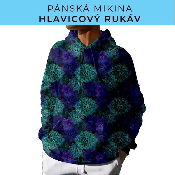 PÁNSKÝ střih - mikina s kapucí