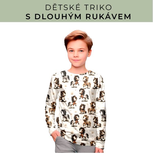 DĚTSKÝ střih - triko dlouhý rukáv