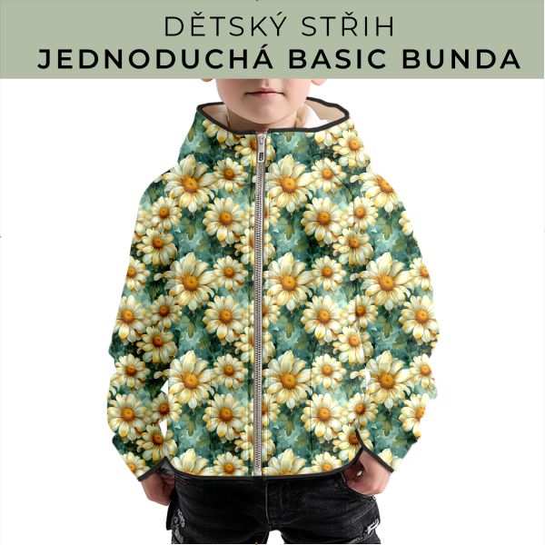 Dětský střih - jednoduchá dětská BASIC  bunda