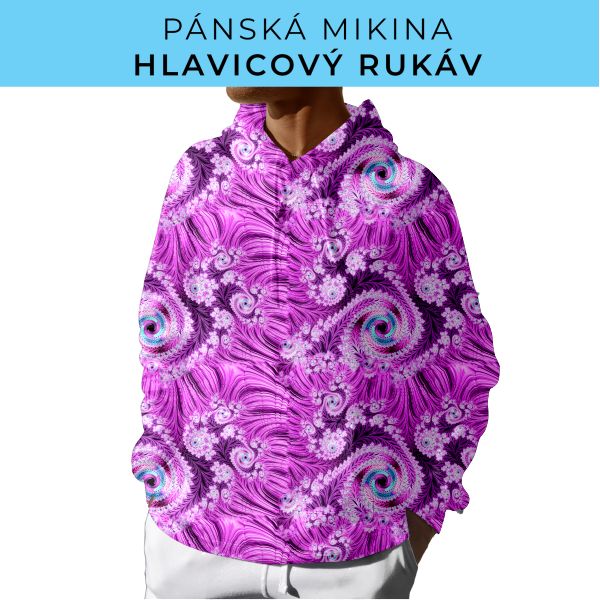 PÁNSKÝ střih - mikina s kapucí