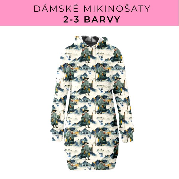 DÁMSKÝ střih - Mikinošaty 2-3 barvy