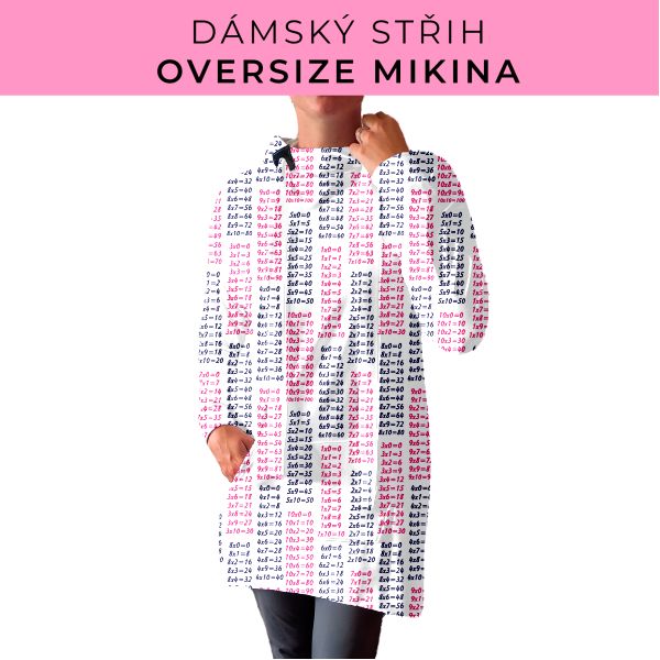 DÁMSKÝ střih - Oversize mikina