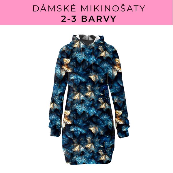DÁMSKÝ střih - Mikinošaty 2-3 barvy