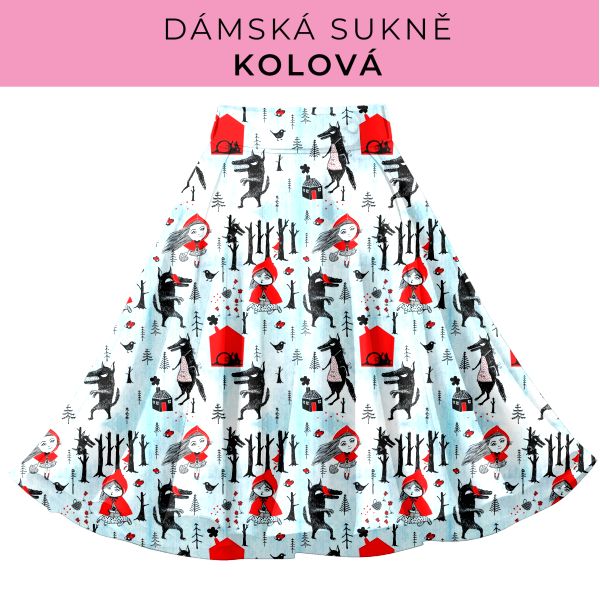 DÁMSKÝ střih - Kolová sukně