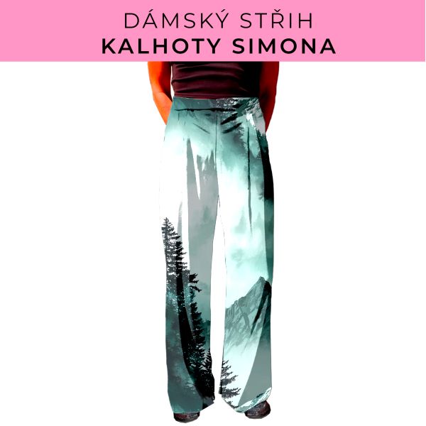 Dámský střih - kalhoty Simona