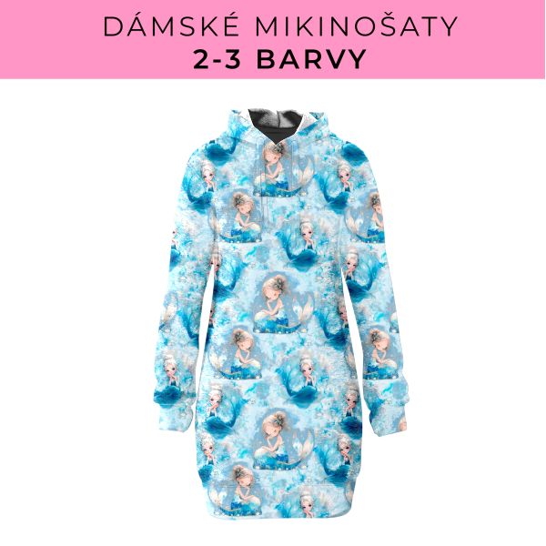 DÁMSKÝ střih - Mikinošaty 2-3 barvy