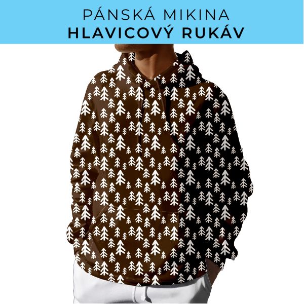 PÁNSKÝ střih - mikina s kapucí
