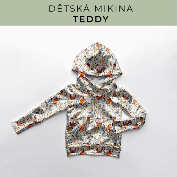 DĚTSKÝ střih - Mikina Teddy