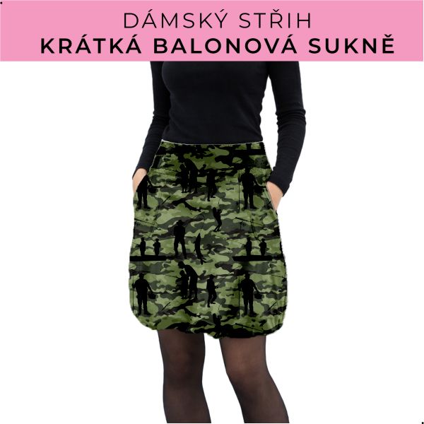 Dámský střih - balonová krátká sukně