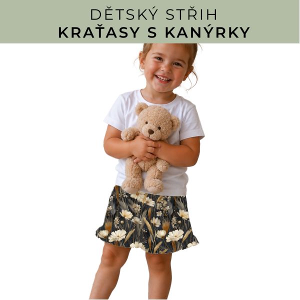 Dětský střih - Kraťásky s kanýrkem