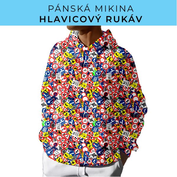 PÁNSKÝ střih - mikina s kapucí