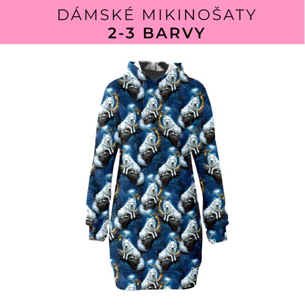 DÁMSKÝ střih - Mikinošaty 2-3 barvy