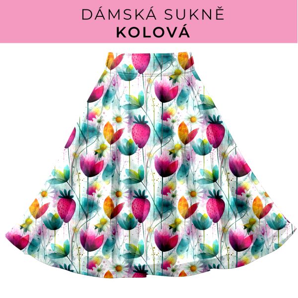 DÁMSKÝ střih - Kolová sukně
